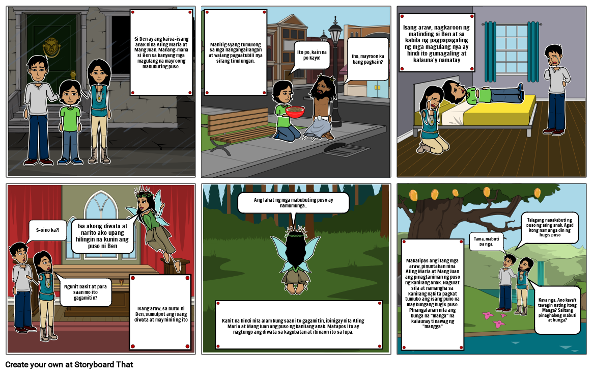 alamat ng mangga Storyboard por 8c945fd2
