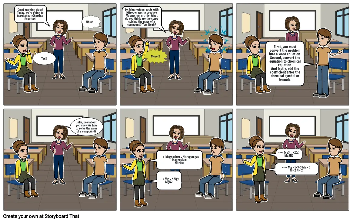 CHEMICAL EQUATION COMIC STRIP