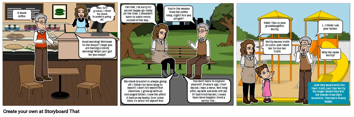 Honesty is the Policy Comic Elise Bradley Storyboard