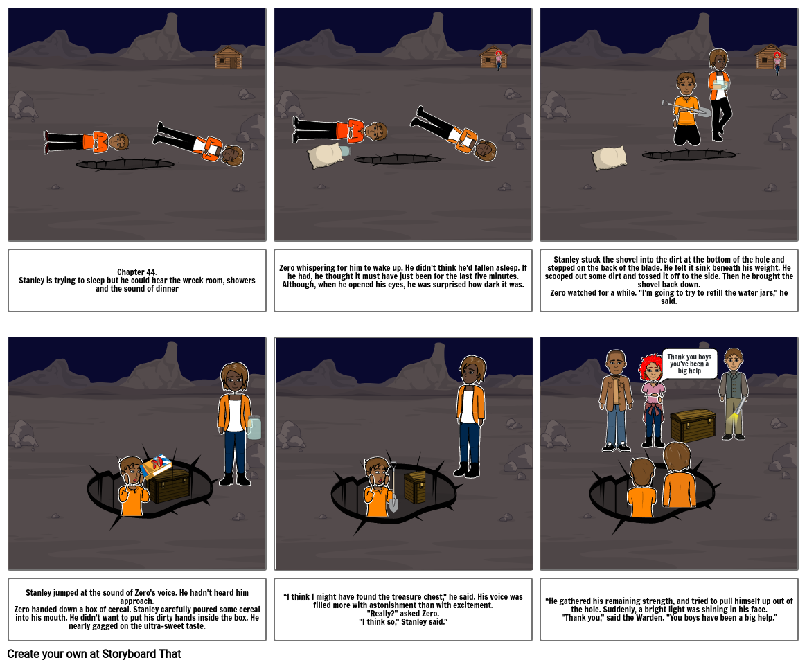 Holes Chapter 44 Storyboard by 8d6eb22f