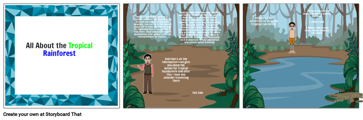 All about the Tropical Rainforest Storyboard por 8d71eced