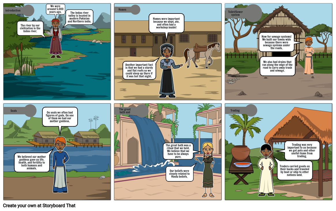 Indus River Valley Life Storyboard By D Cc