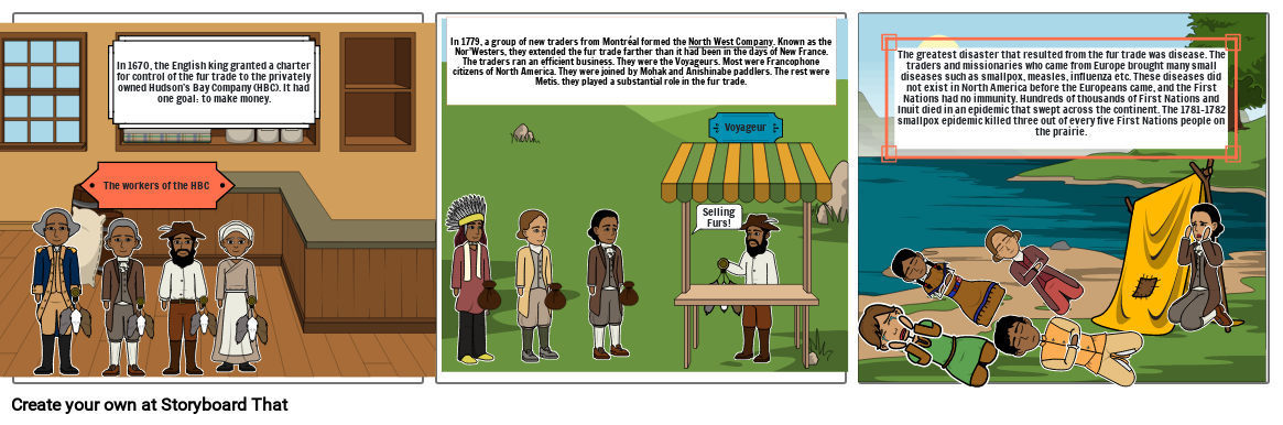 English Fur Trade Comic Strip القصة المصورة من قبل 8d7e198d