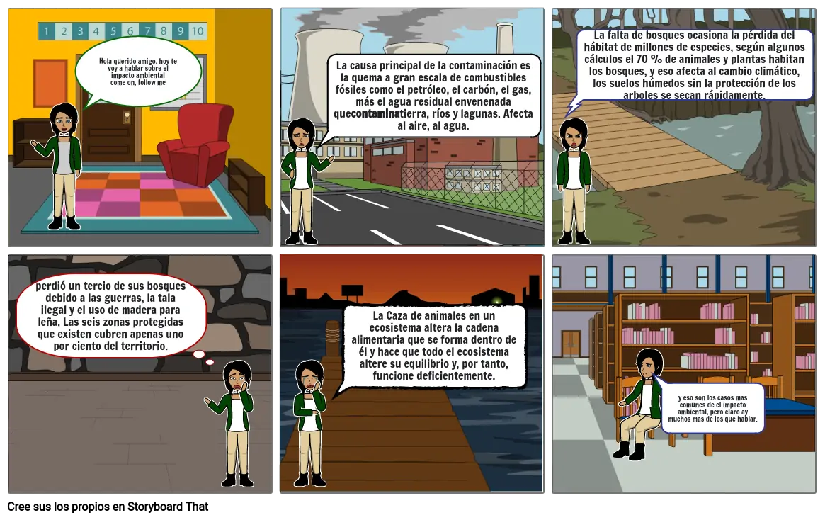 Impacto Ambiental Storyboard By 8db531ed