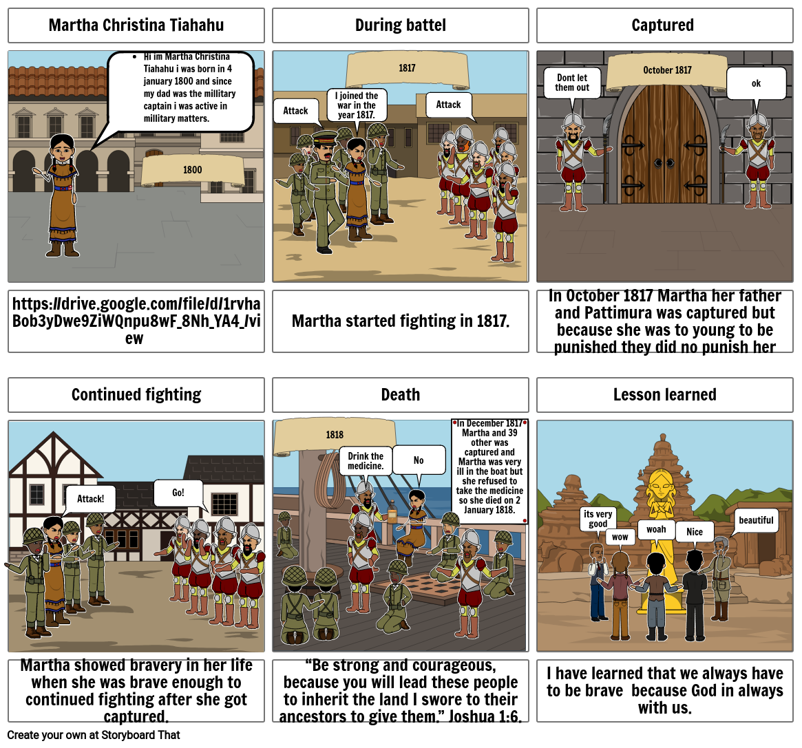 Martha Christina Tiahahu Storyboard by 8dc99aaa