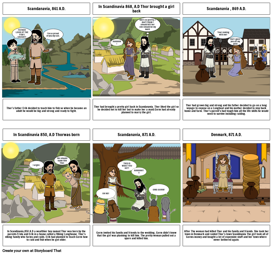 Viking Saga Storyboard by 8e006f5d