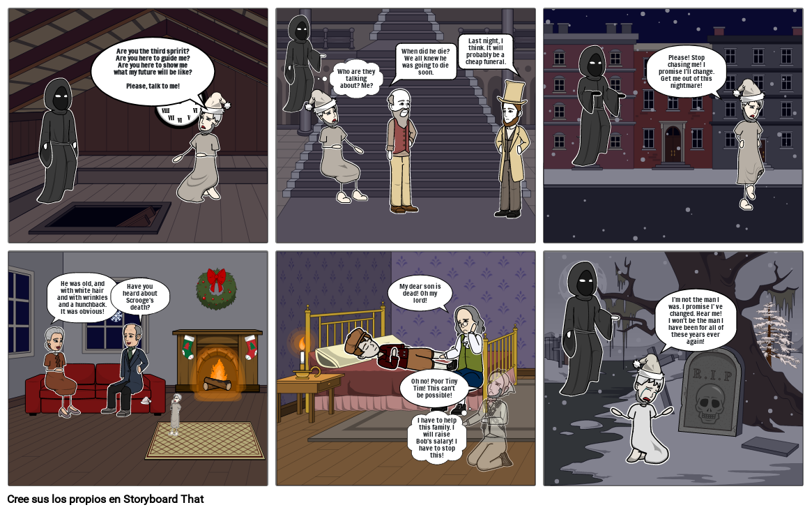 A Christmas Carol: Stave 4 Storyboard by 8e61bee5