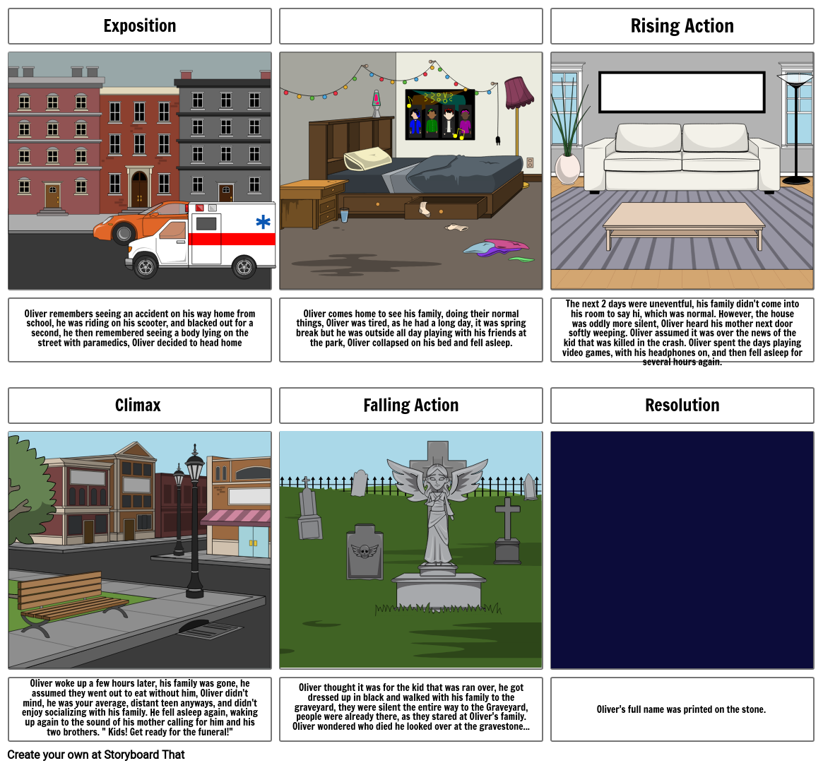 Suspenseful Storyboard Storyboard by 8e6536f7