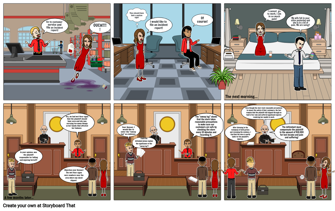 Civil Law Task Comic Strip