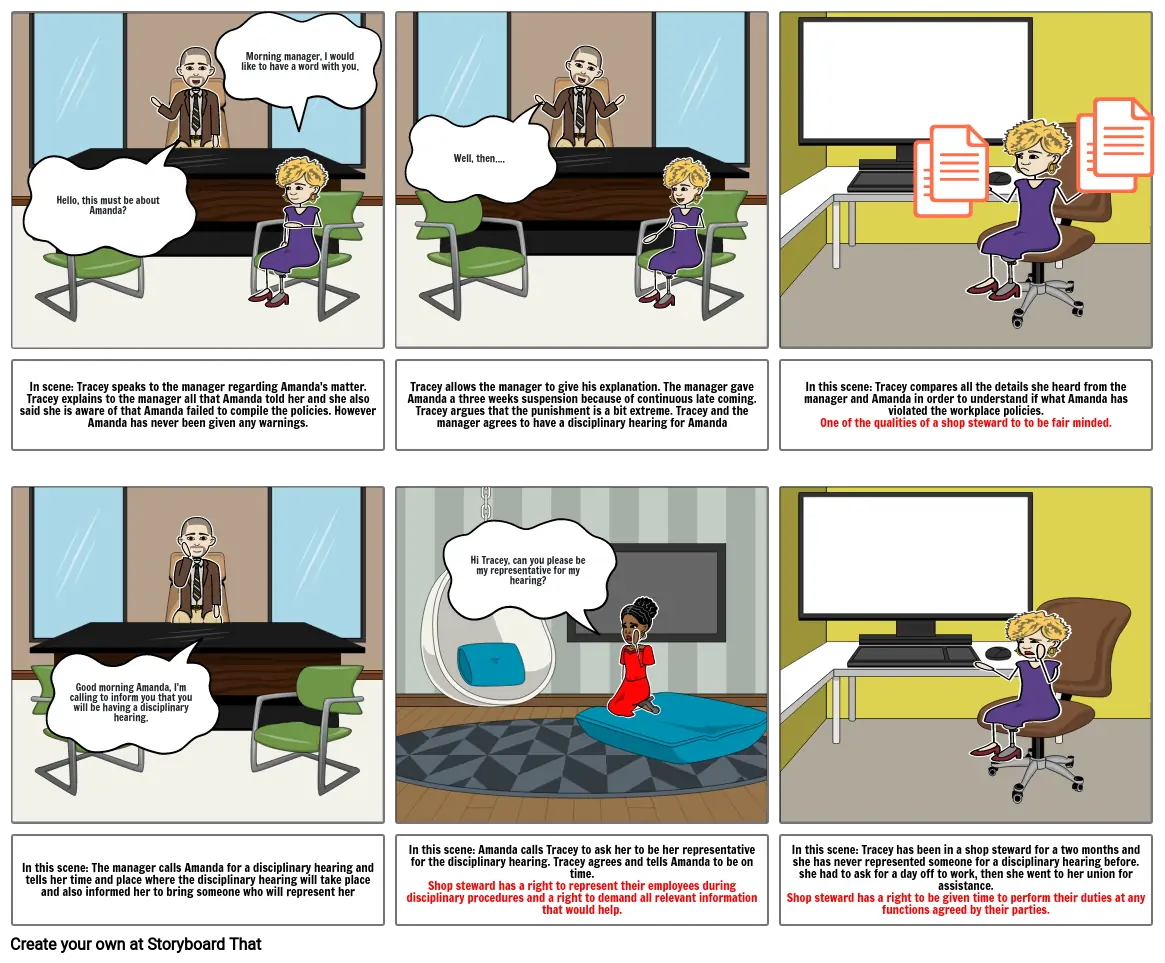 Shop steward Storyboard 2 by Nonkosikhona Mdike