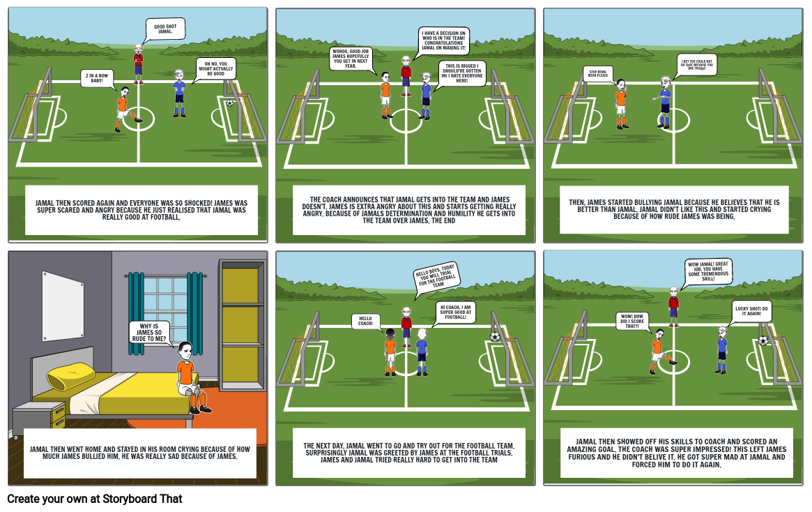 The Parable Of The 2 Footballers Storyboard By 8ea36f09