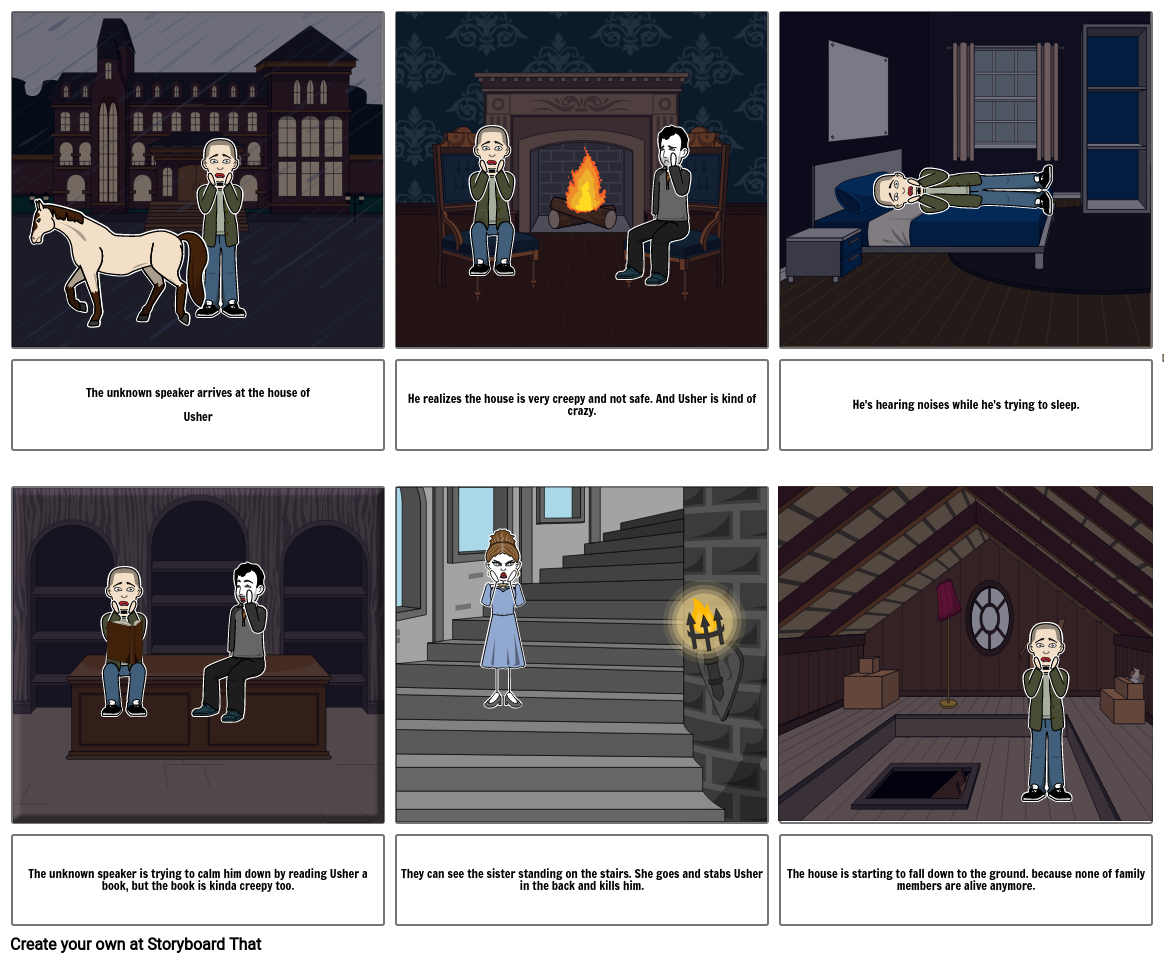 The House Of Usher Storyboard by 8eb1b2df