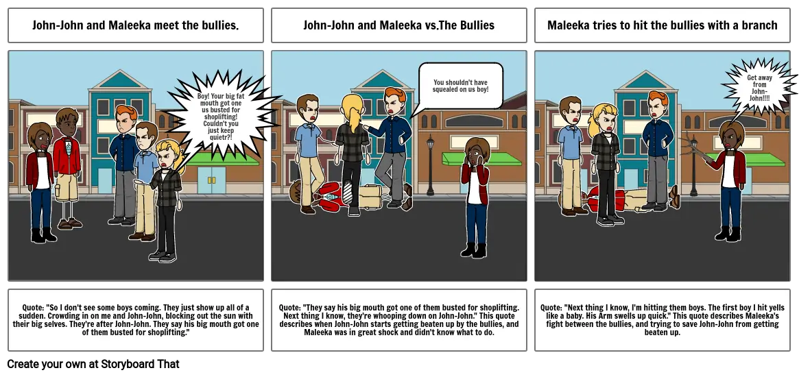 John-John and Maleeka vs. Bullies