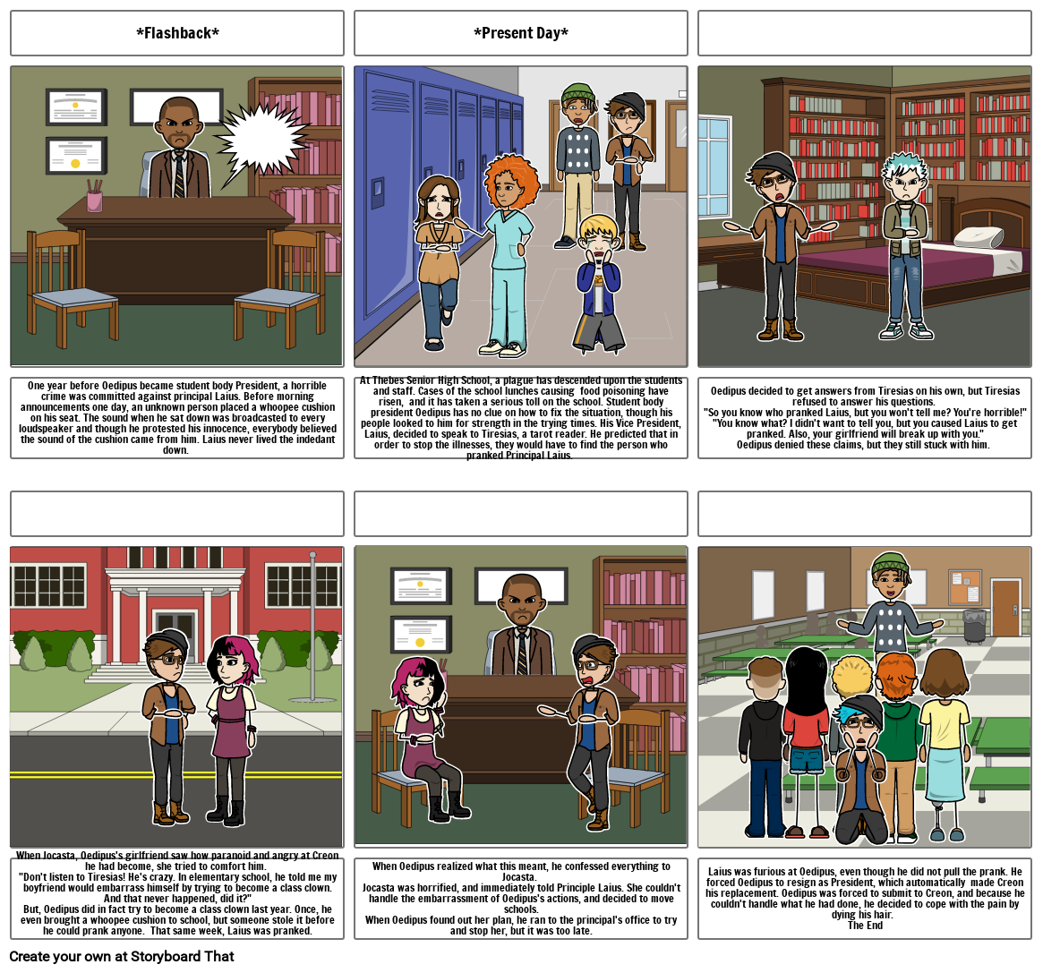 Oedipus: The Teen Drama Storyboard by 8f170372