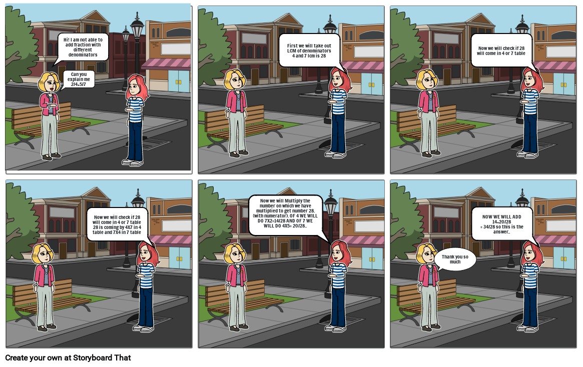 Comic Stip Maths Vidita 8A Storyboard by 8f170d99