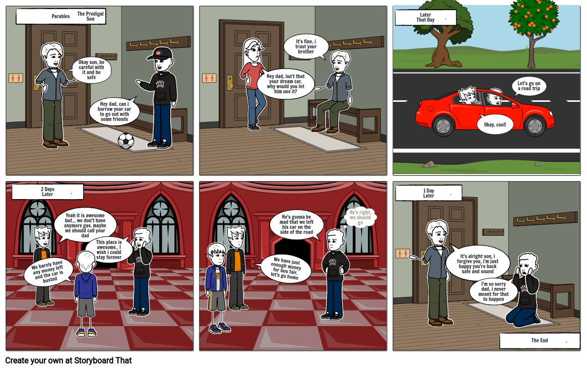 The Prodigal Son Storyboard By 8f388e97 