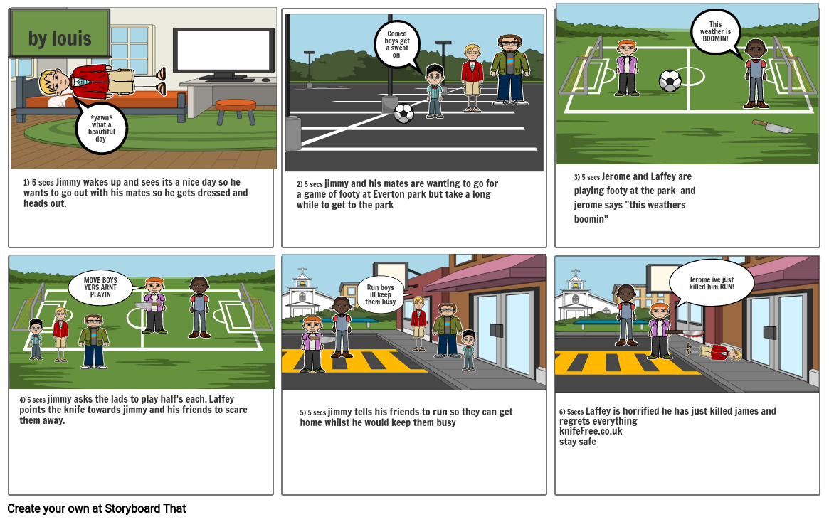 Knife crime Storyboard by 8f944cb8