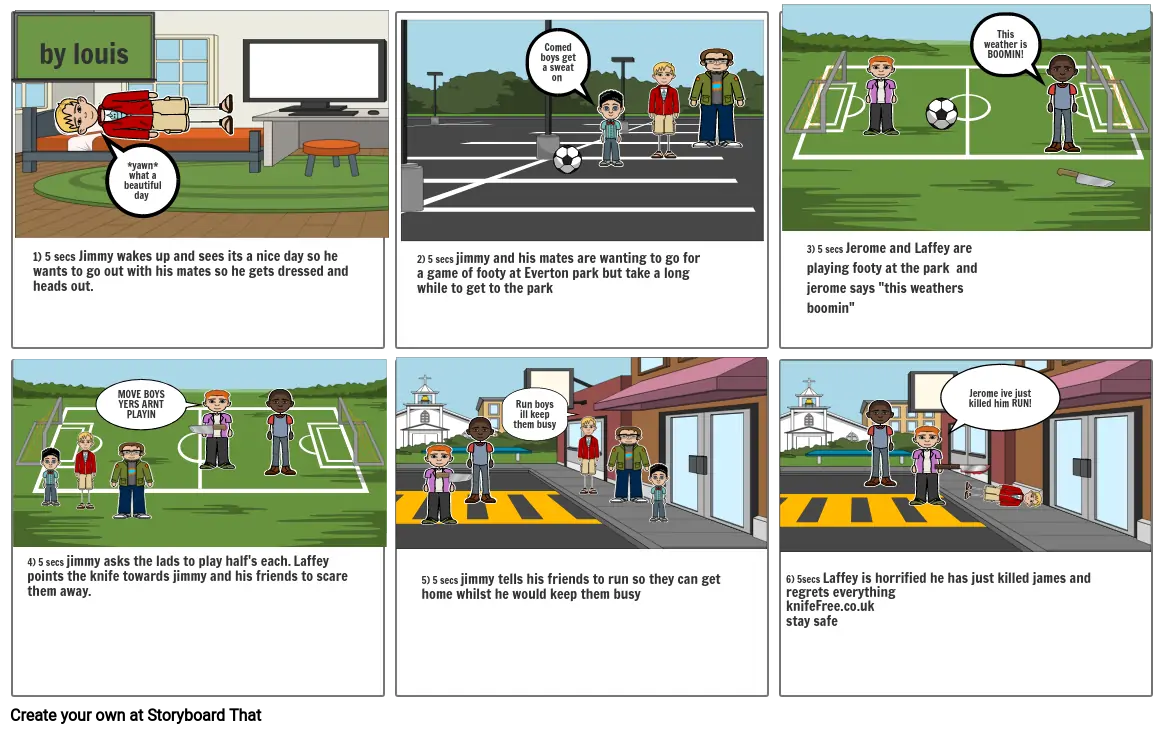 Knife Crime Storyboard Par 8f944cb8