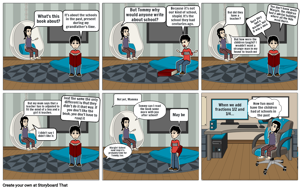 The Fun They Had - Comic Strip - English Art Integrated Project