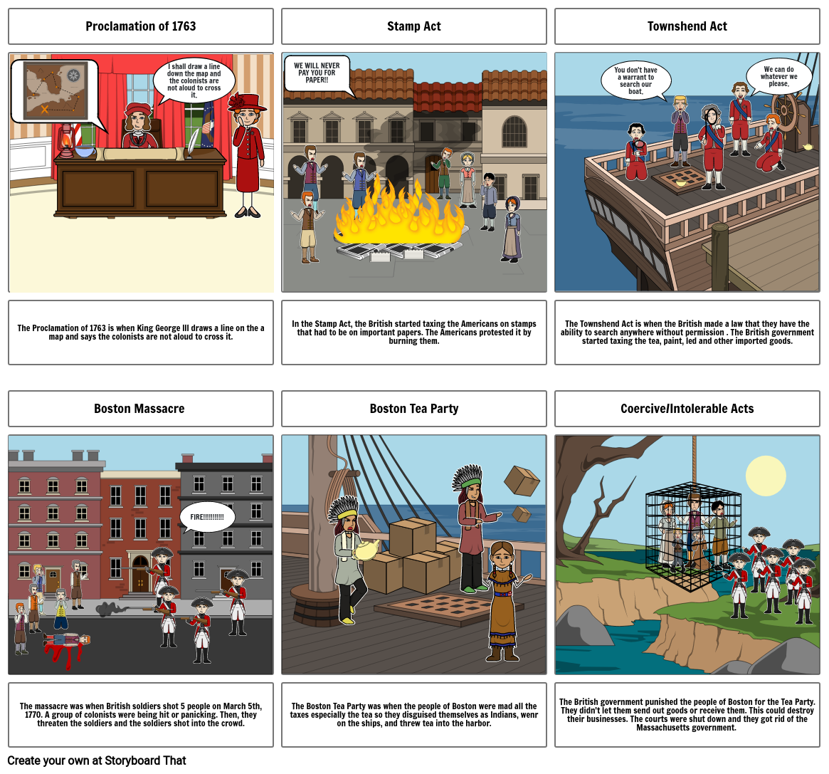 Causes of the Revolution Storyboard by 8fdf4d80