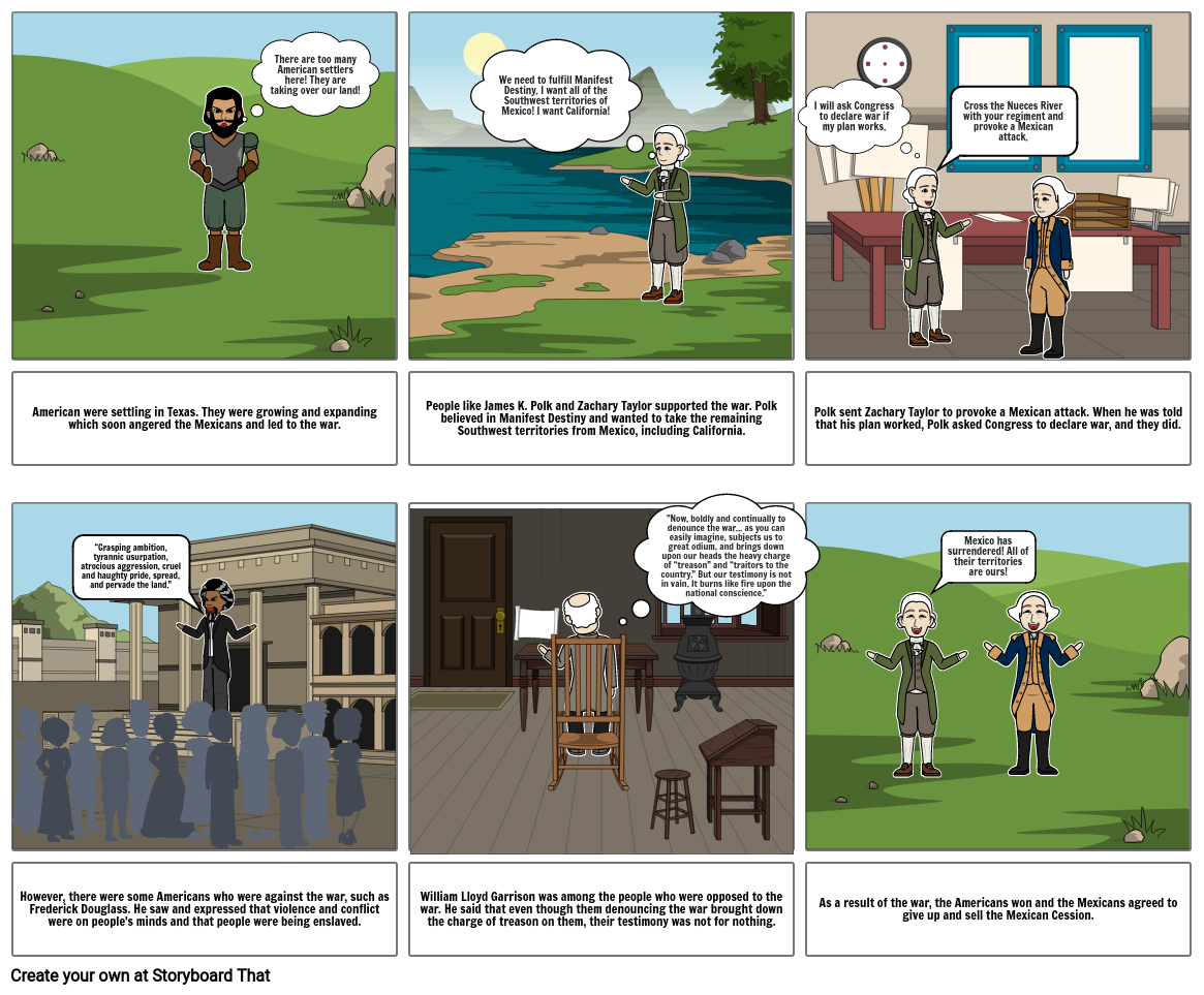 Mexican-American War Storyboard by 8fefeed3