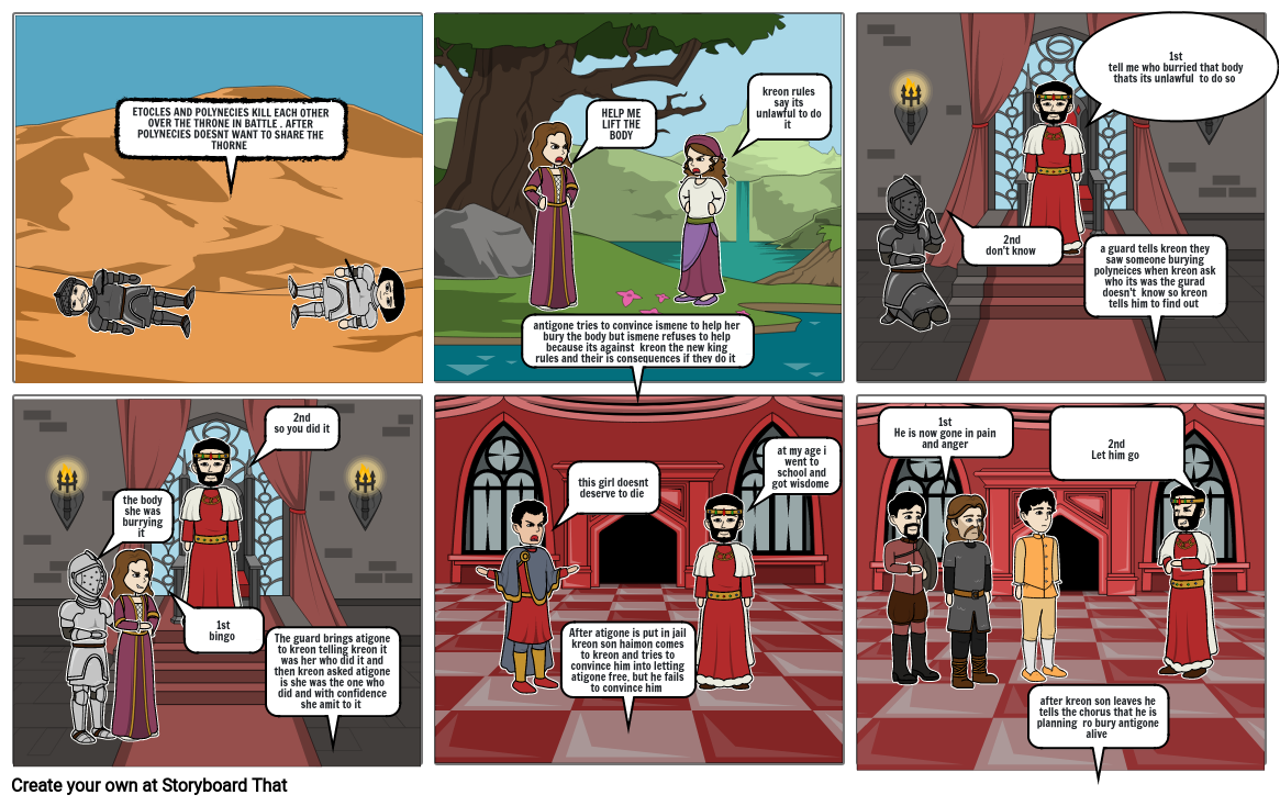 ANTIGONE STORYBOARD Storyboard by 9042bbfe