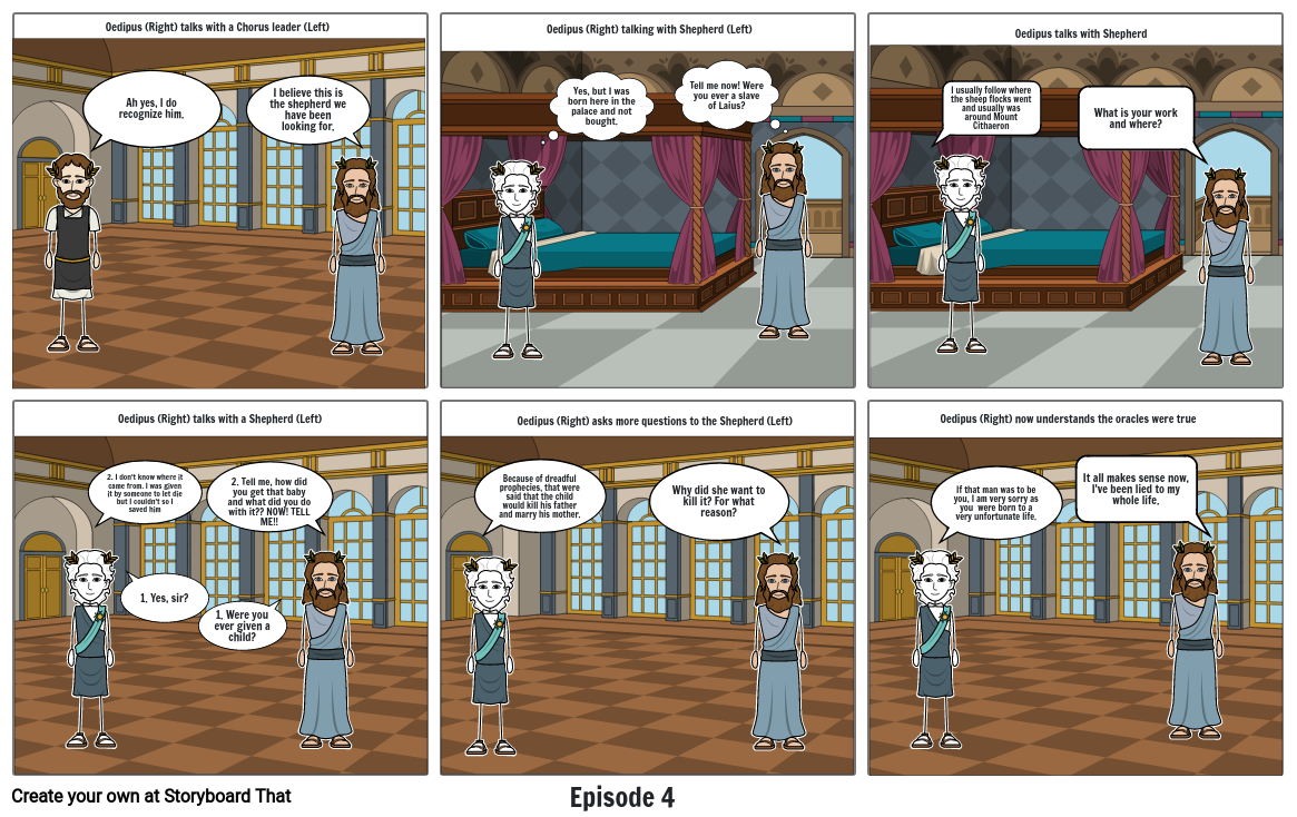 Oedipus the King Comic Storyboard by 9109137a