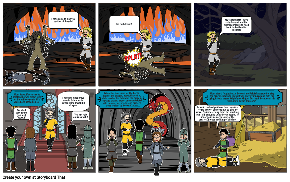 Beowulf project Storyboard par 91a35ad5