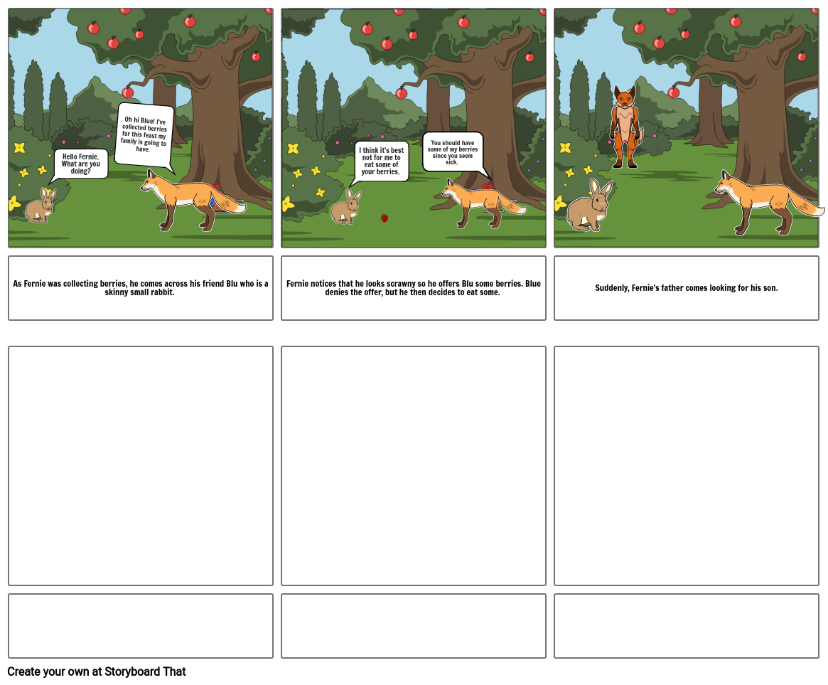 Fable Cartoon Story Storyboard by 920ba177