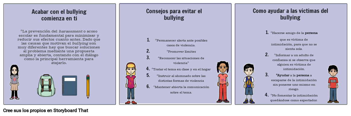 taller 2 storyboard video promocional no al bullying Paola Campines 8b