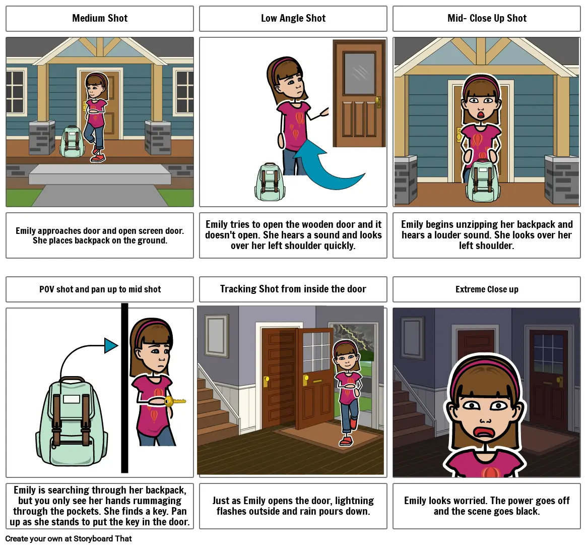 Door Scene Storyboard