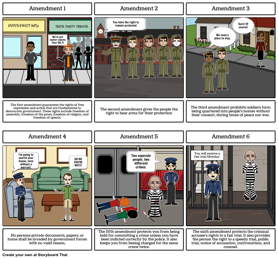 AMENDMENTS Storyboard par 927cc0da22503