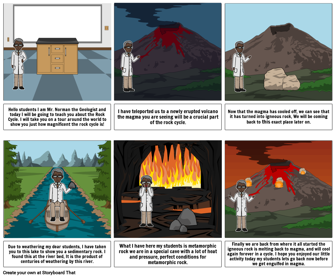 The Rock Cycle Storyboard por 92871f02