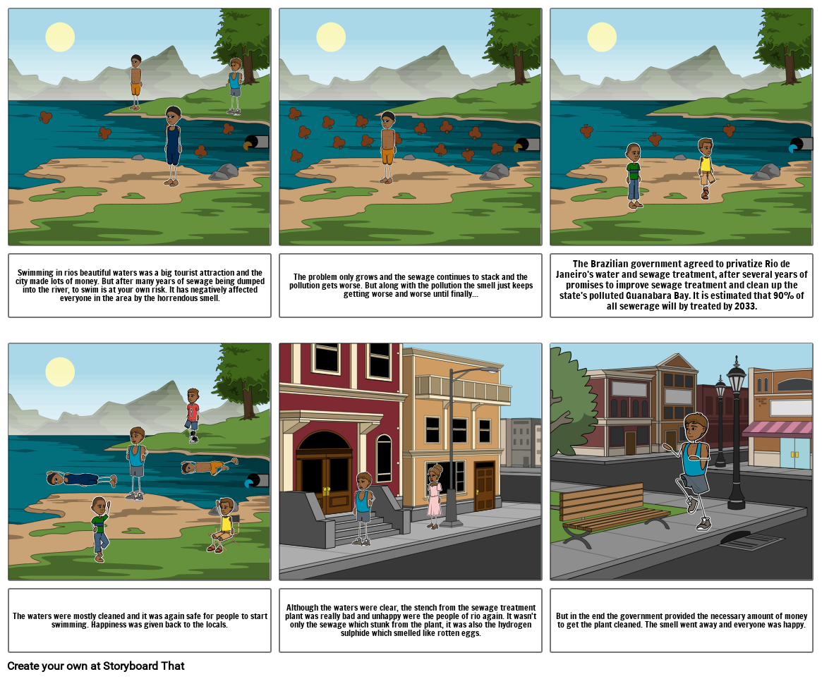 sewage-pollution-in-rio-waters-storyboard-by-929685705