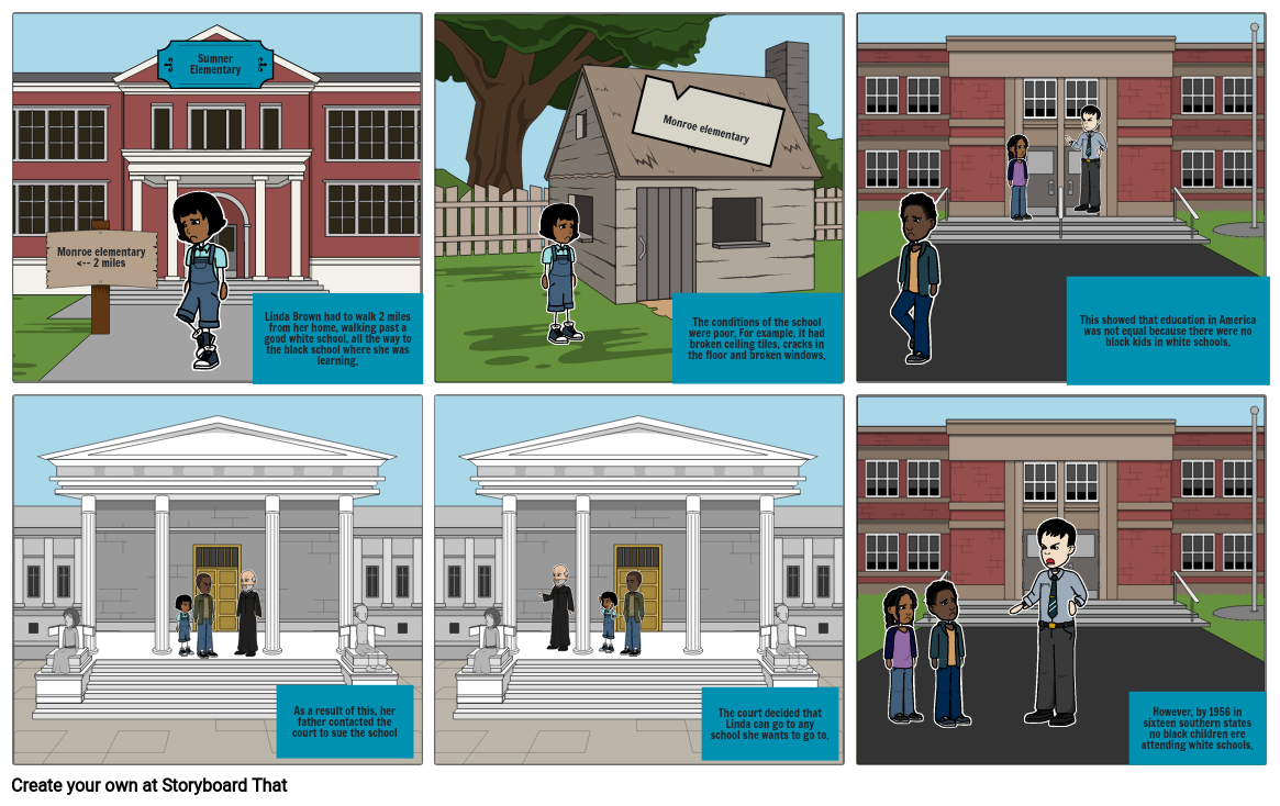 brown v board of education or something Storyboard