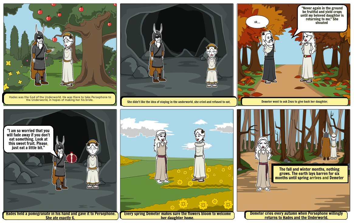 Hade and Persephone Storyboard by 92d695ac