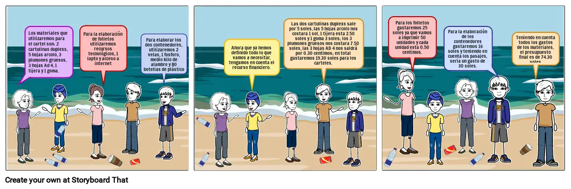 Contaminación en la playa de chulliyachi