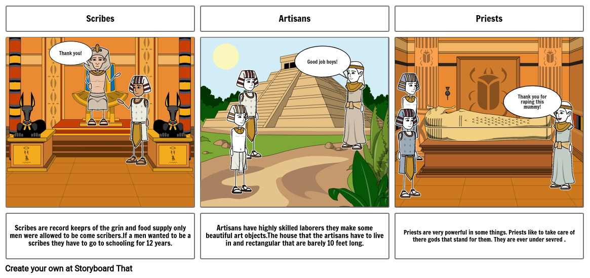 Daily Life In Ancient Egypt Jackson Storyboard