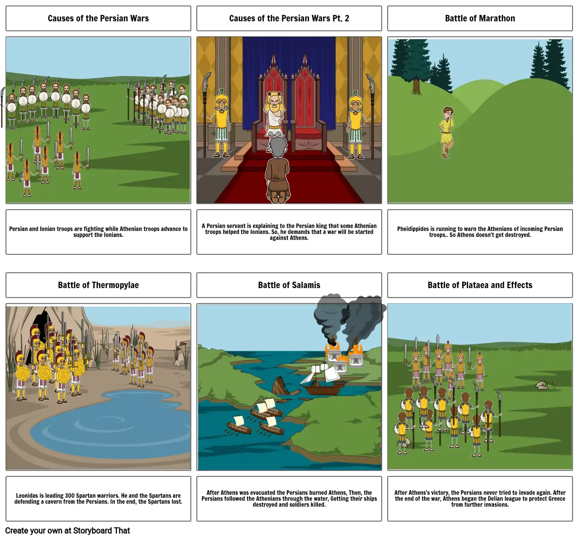 Persian Wars Comic Strip