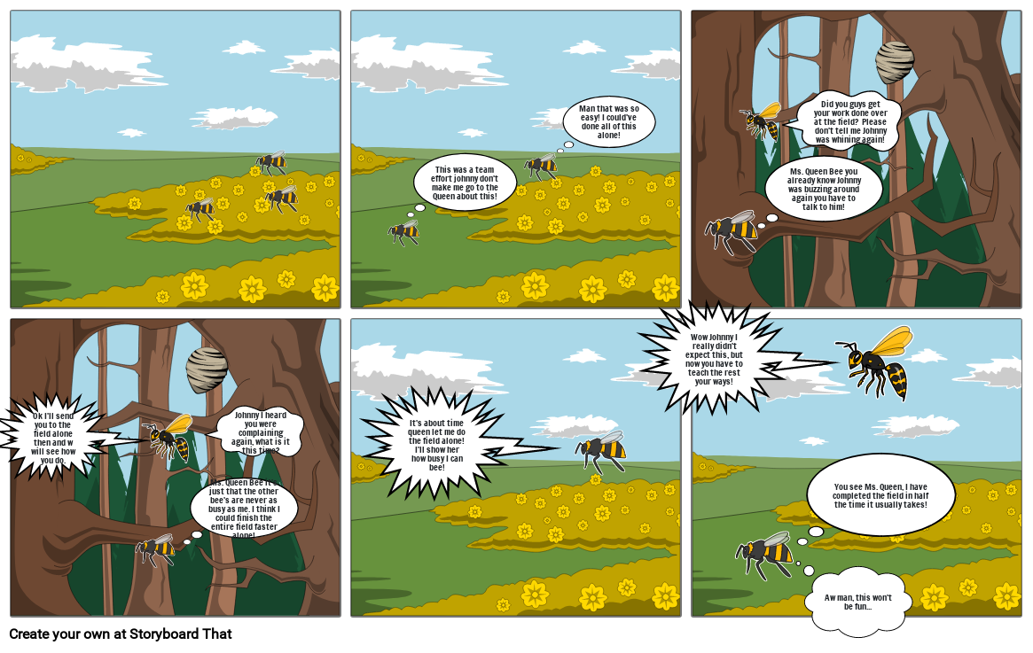 Bee Comic Strip