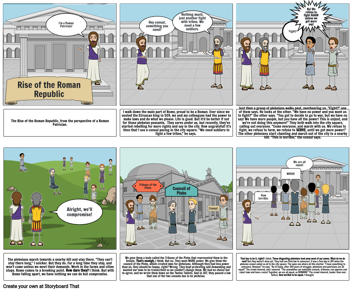 The Rise of the Roman Republic Storyboard por 93dc660d