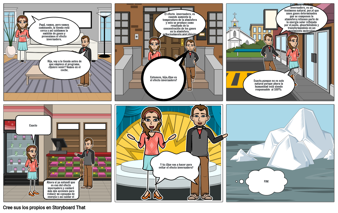 Historieta De Calentamiento Global Storyboard By F A D