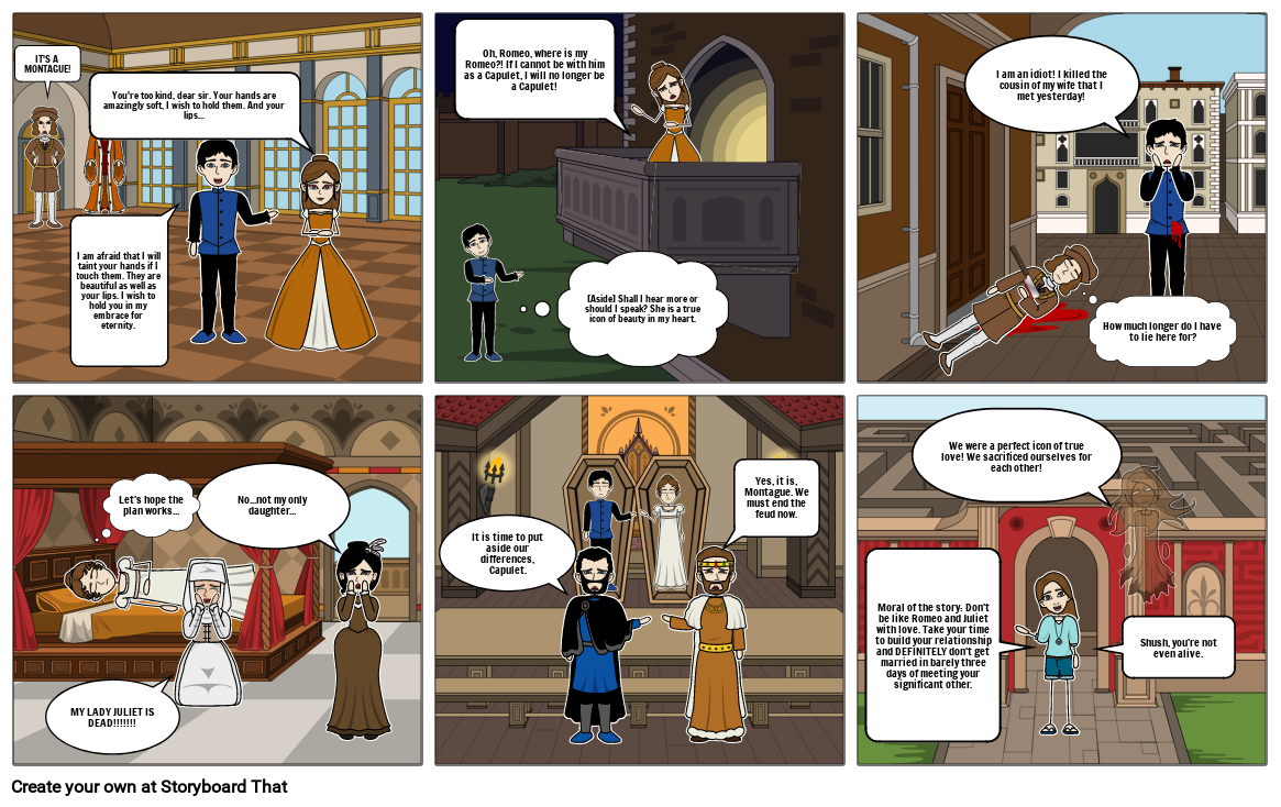 Romeo and Juliet Storyboard by 940ca086