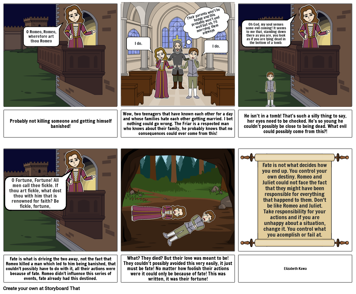 Romeo and Juliet Storyboard by 940e6a5d