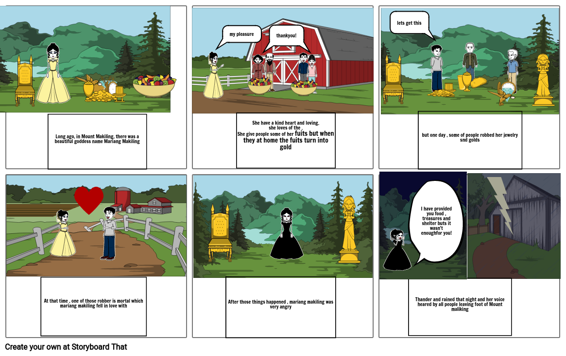 Maria Makiling Storyboard by 940e782e