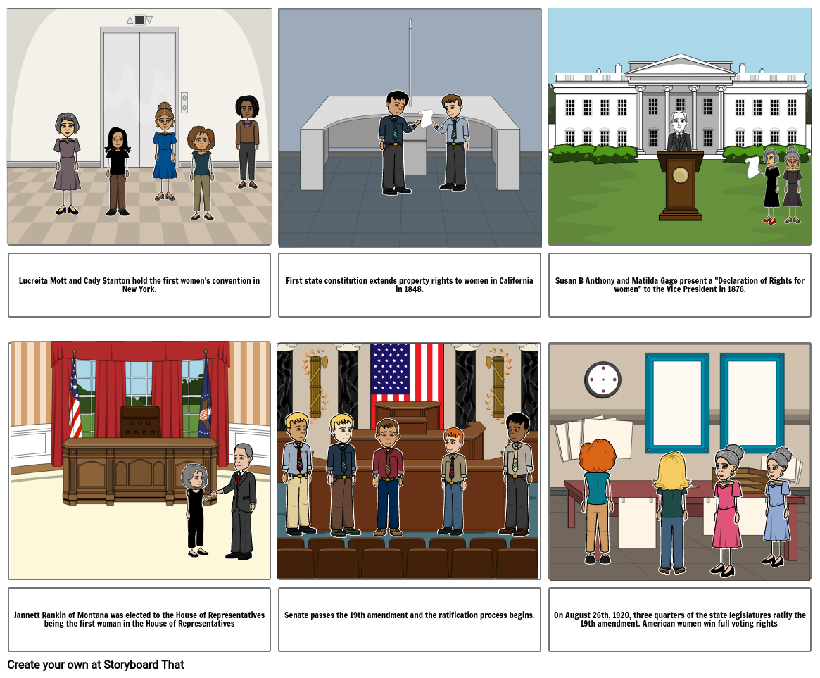 Women's Suffrage Storyboard by 943c067a