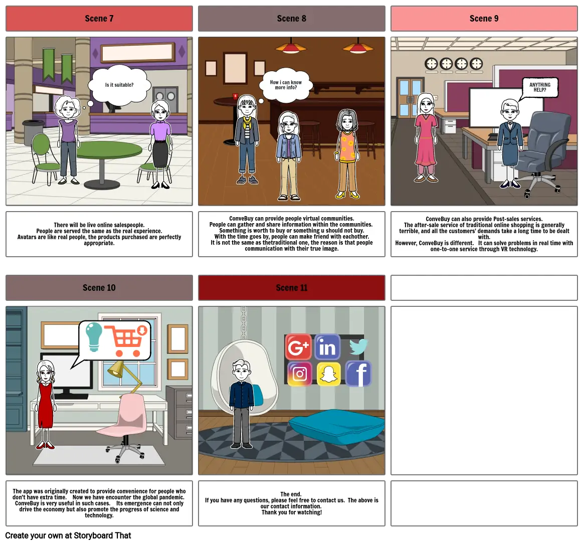 ConveBuy APP storyboard