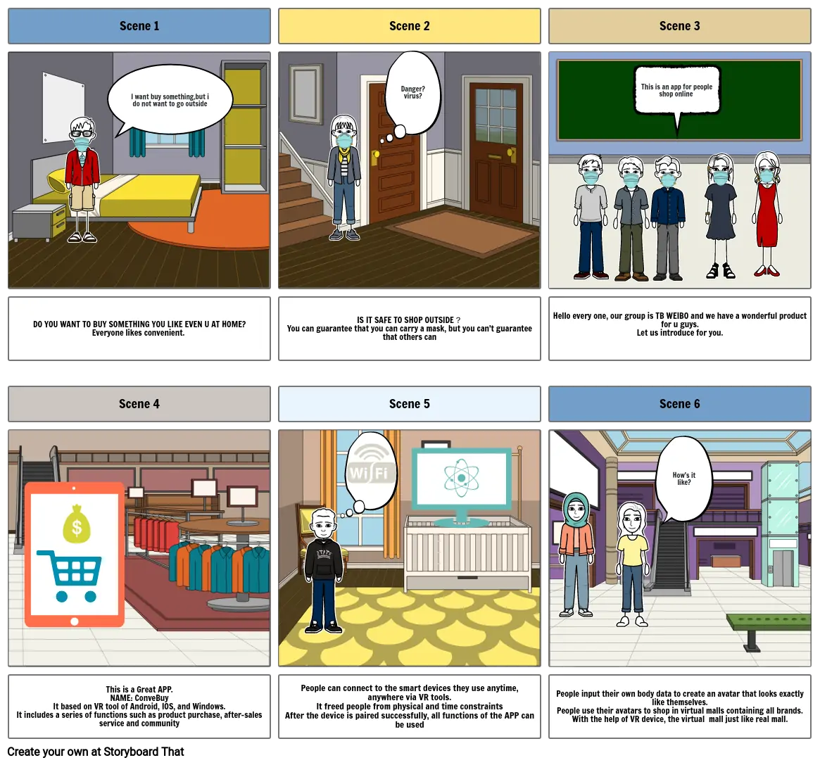 ConveBuy APP storyboard