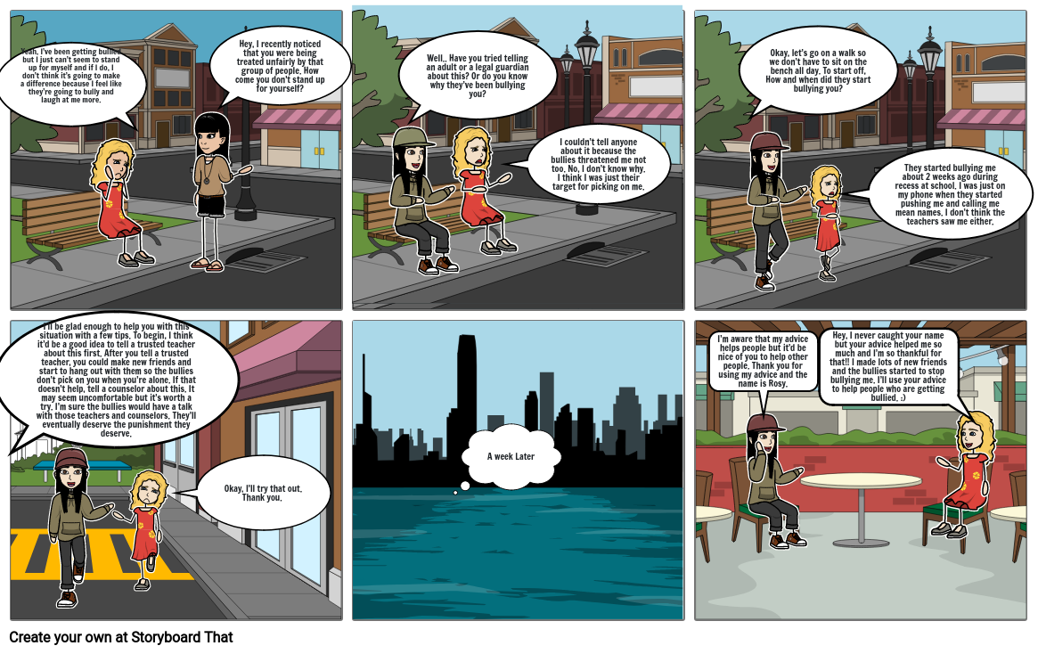 Anti-Bullying Script. Storyboard by 945e7849