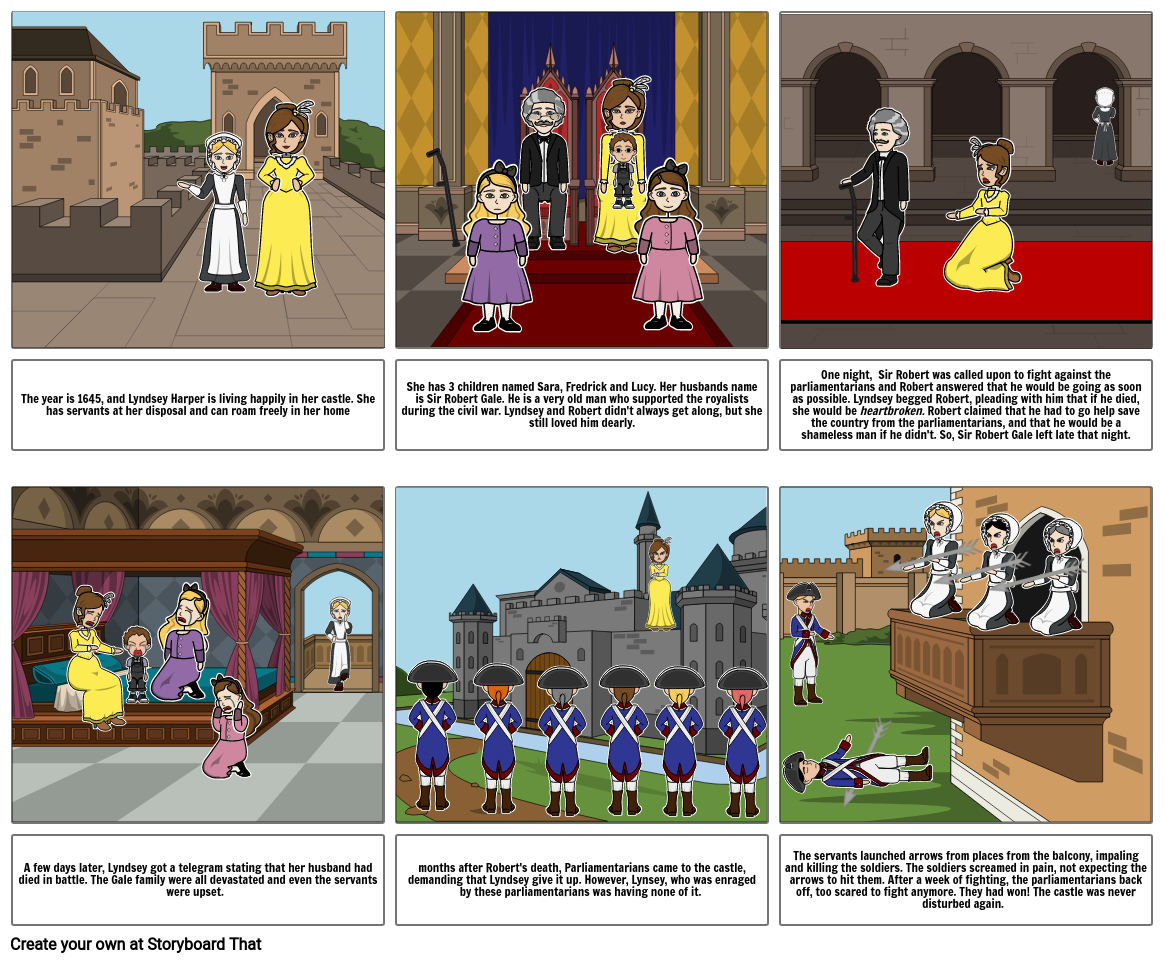 The lady who protected her castle Storyboard by 947c169e